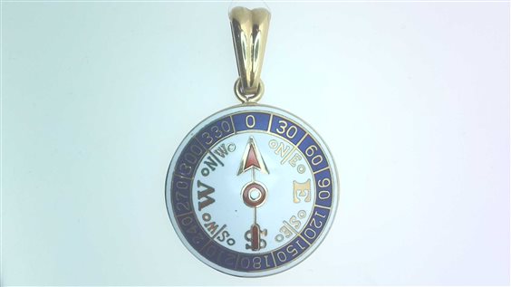 Pendentif Arcadia Homme Mare in Or jaune BUSSOLA SMA P O/C 10.60 G - BUSSOLA SMA P O/C 10.60 G